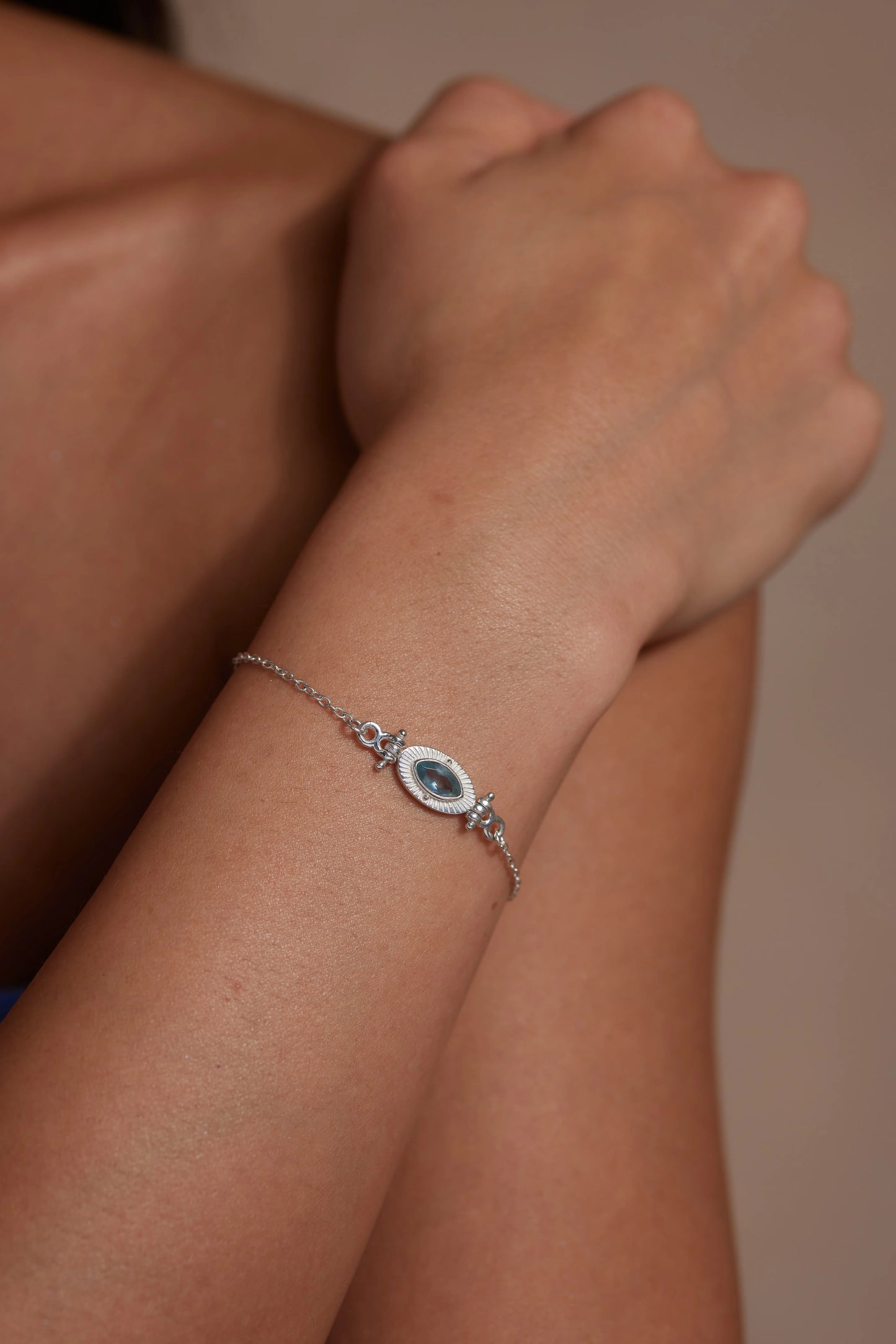 Radiance Apatite Silver Bracelet