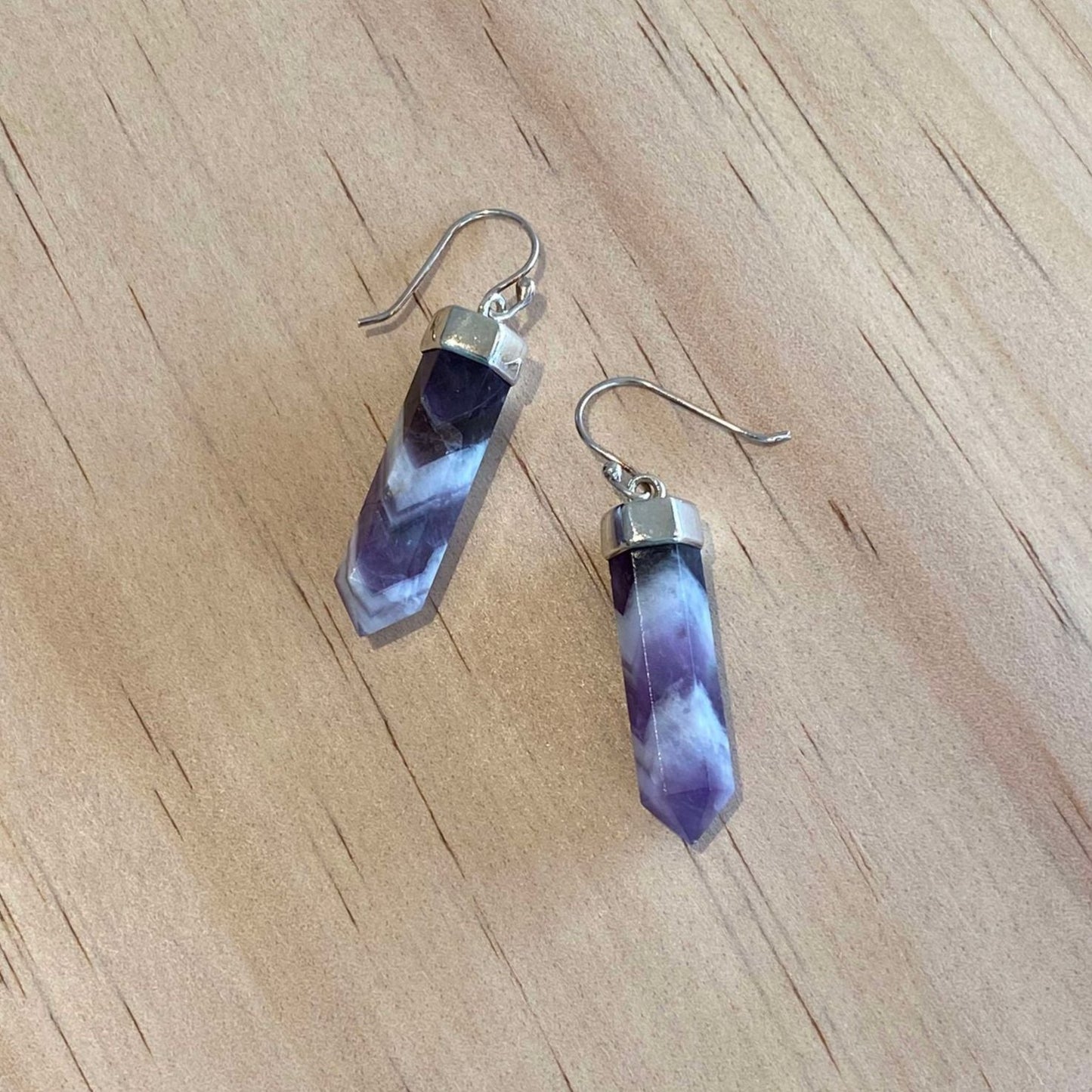 Amethyst Point Earrings