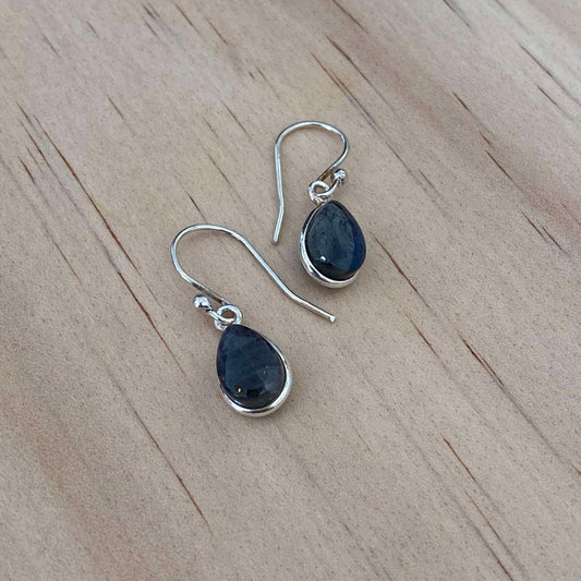 Labradorite Tear Drop Earrings