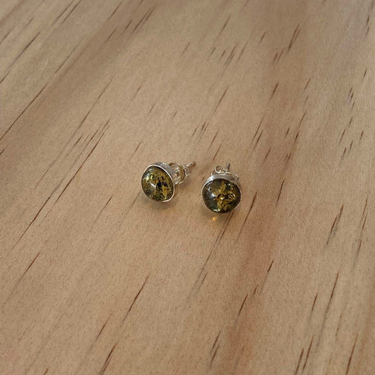 Amber Studs