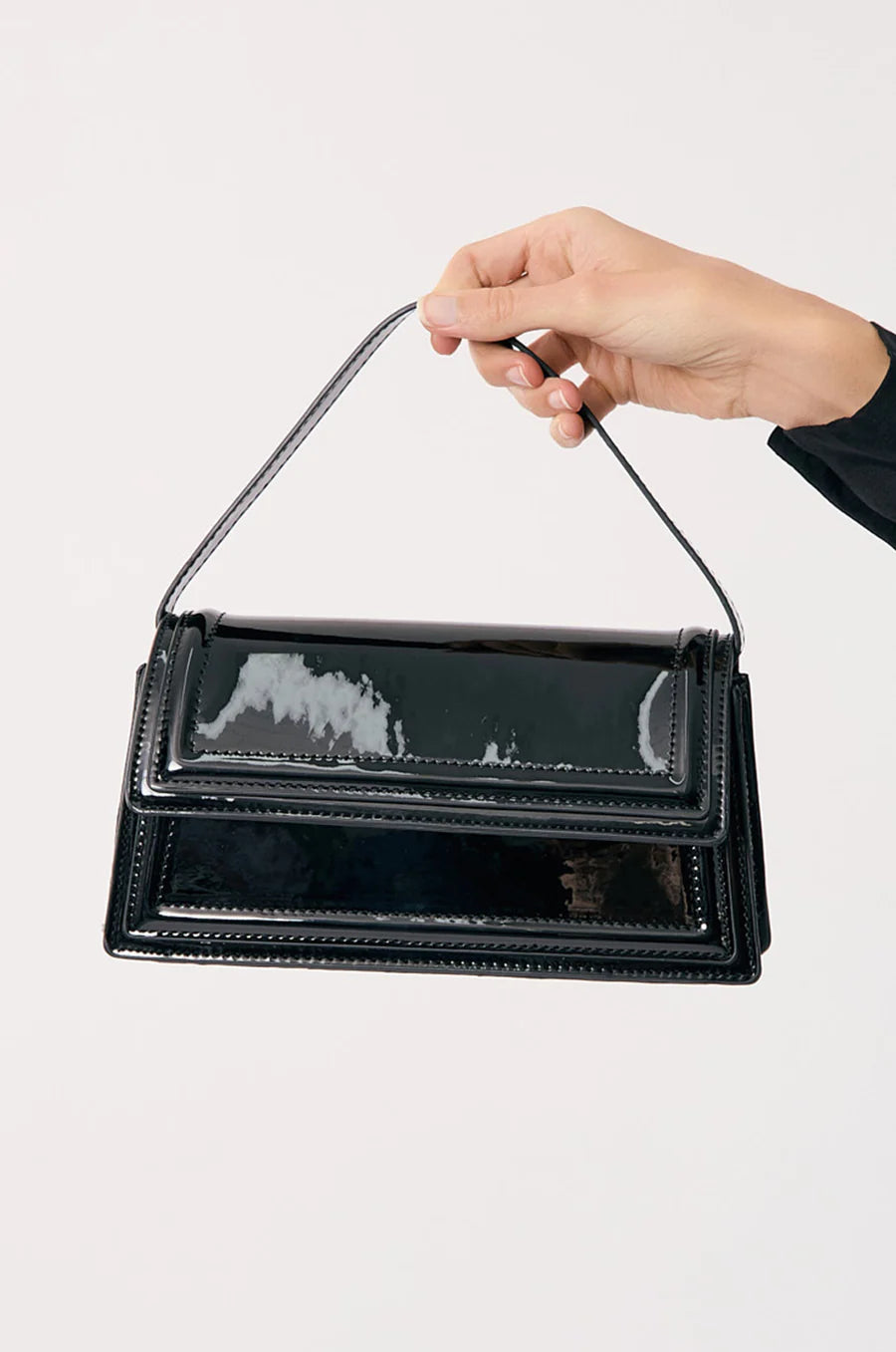 Ava High Shine Structured Small Bag