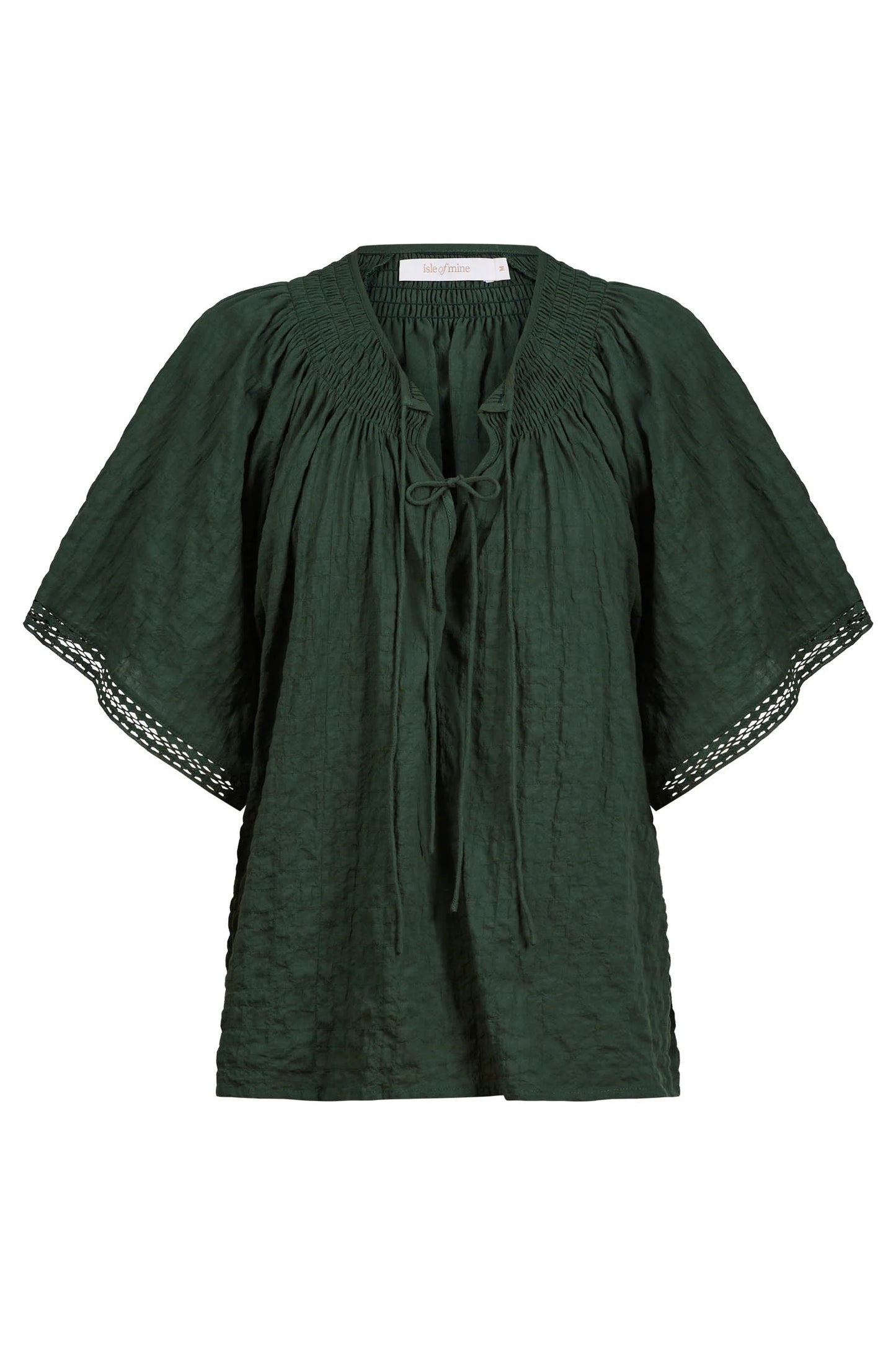 Esther Shirred Top - Myrtle