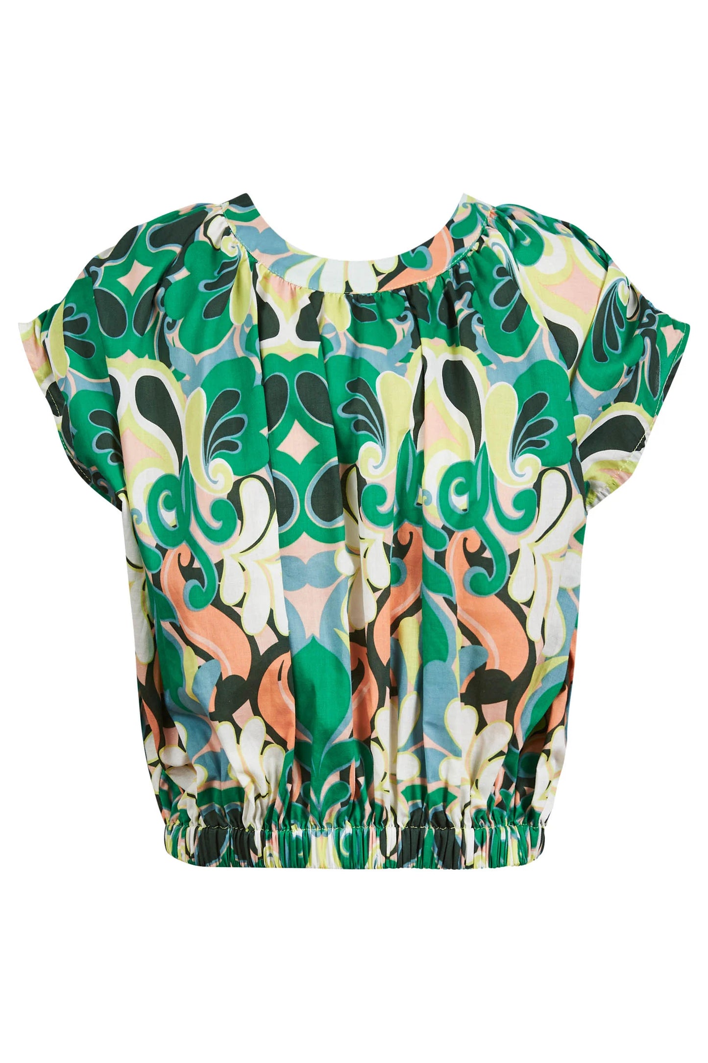 Aurora Reversible Crop - Paisley