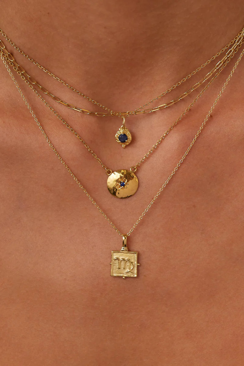 Mia Sapphire Gold Necklace