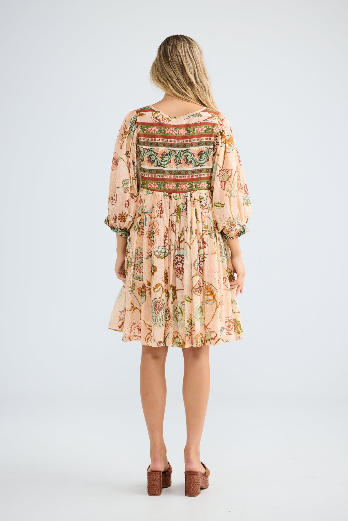 Wisteria Mini Dress in Wildflower Oasis