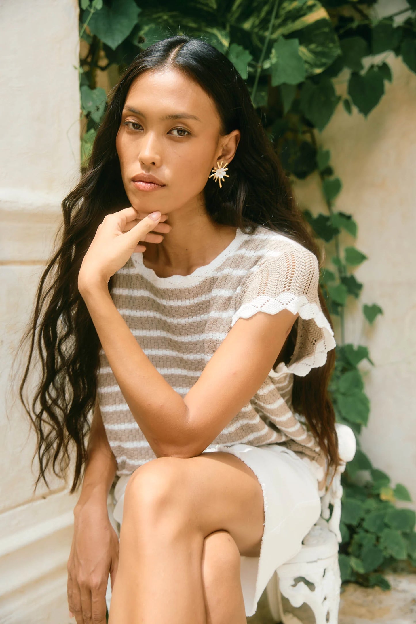 Ida Knit Top - Canvas