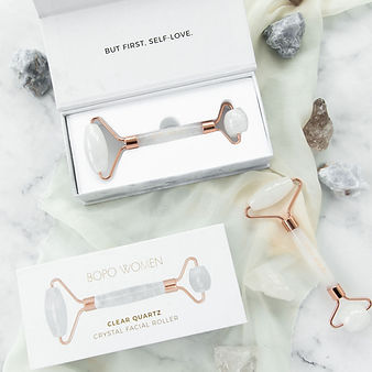 Clear Quartz Facial Roller - Bopo Women