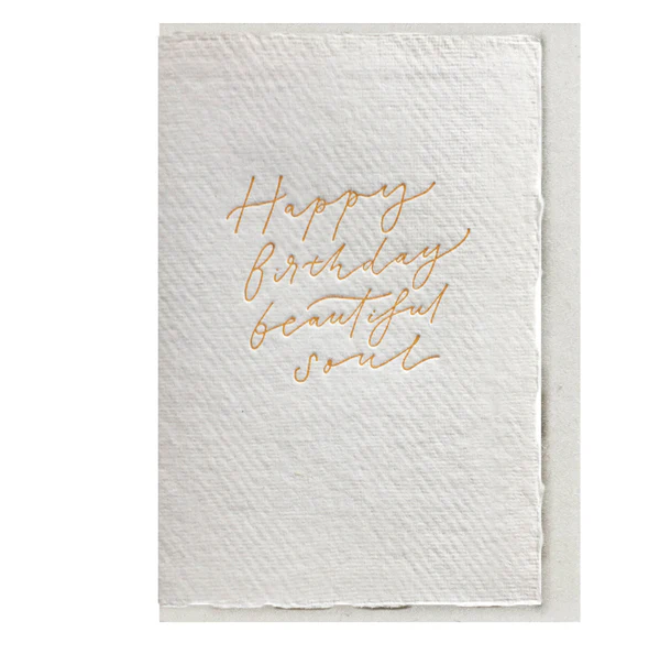 Happy Birthday Beautiful Soul Greeting Card | The Little Press