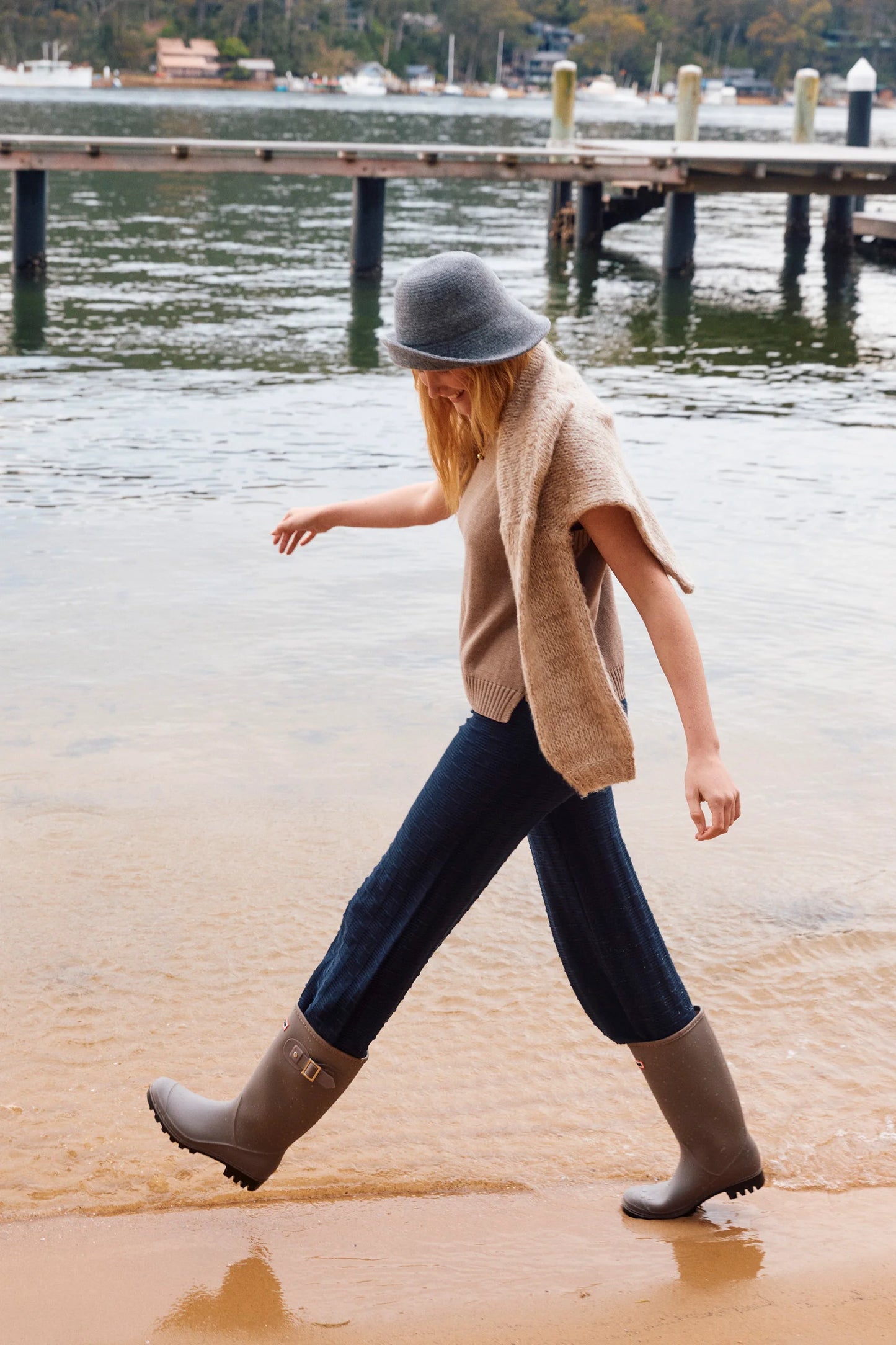 Sadie Knit Pants | Navy