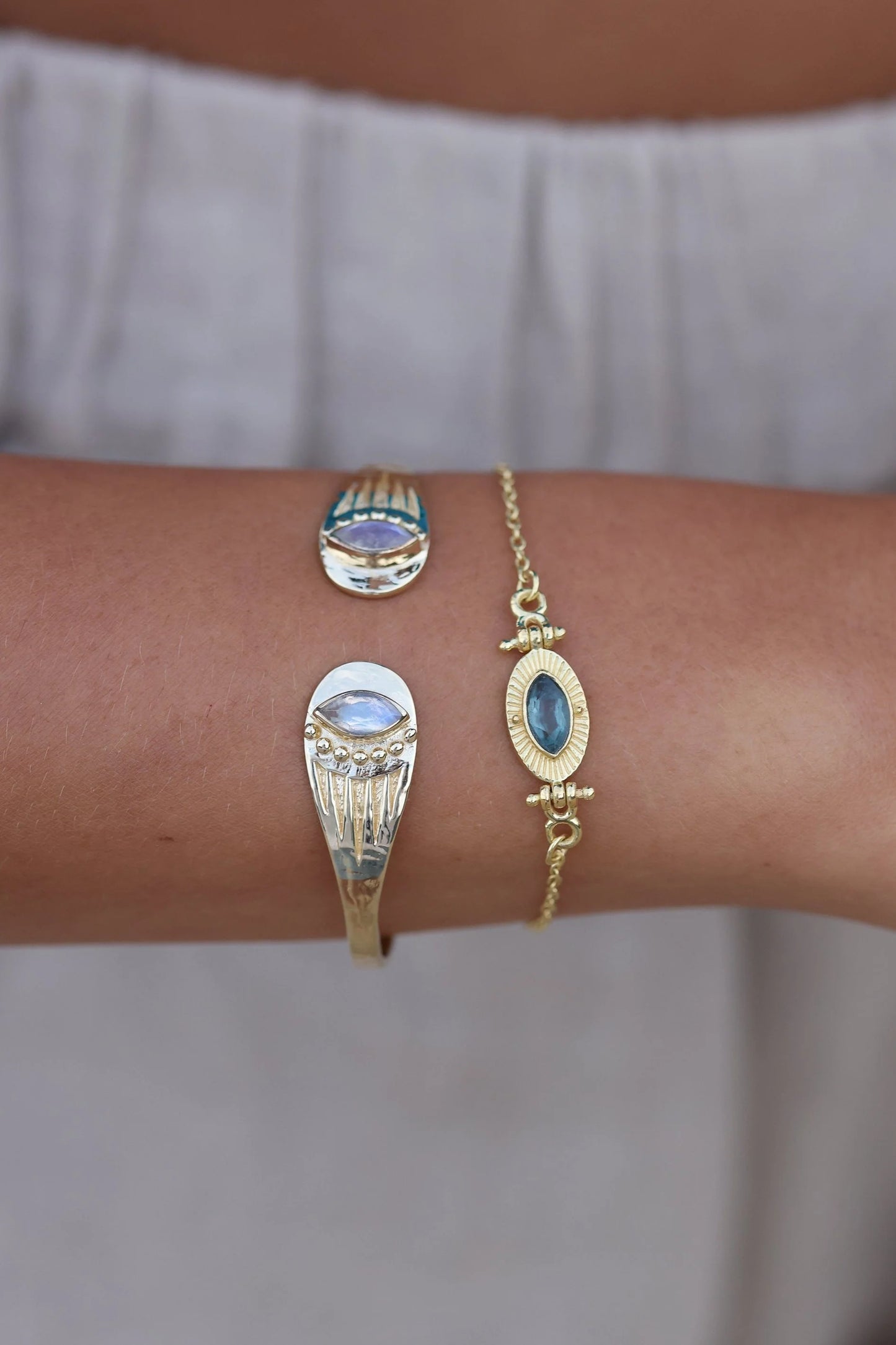 Radiance Apatite Gold Bracelet