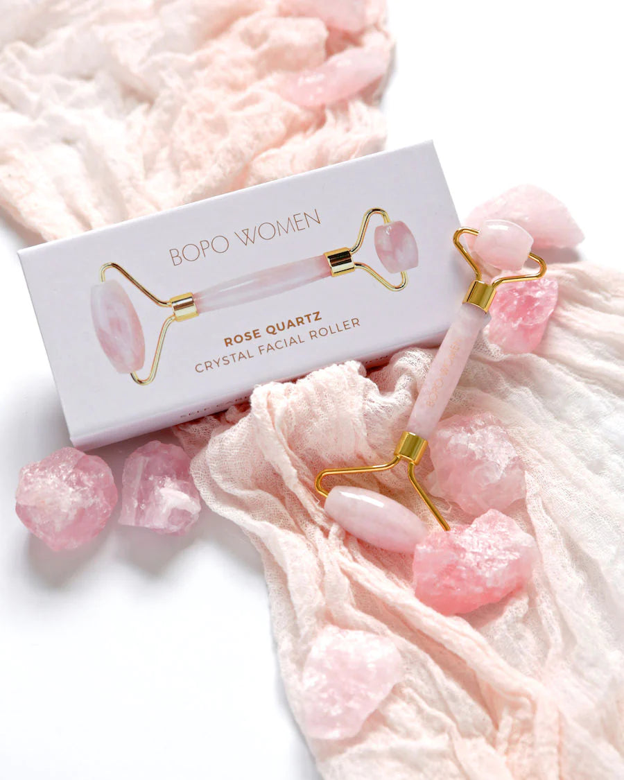 Rose Quartz Facial Roller - Bopo Women