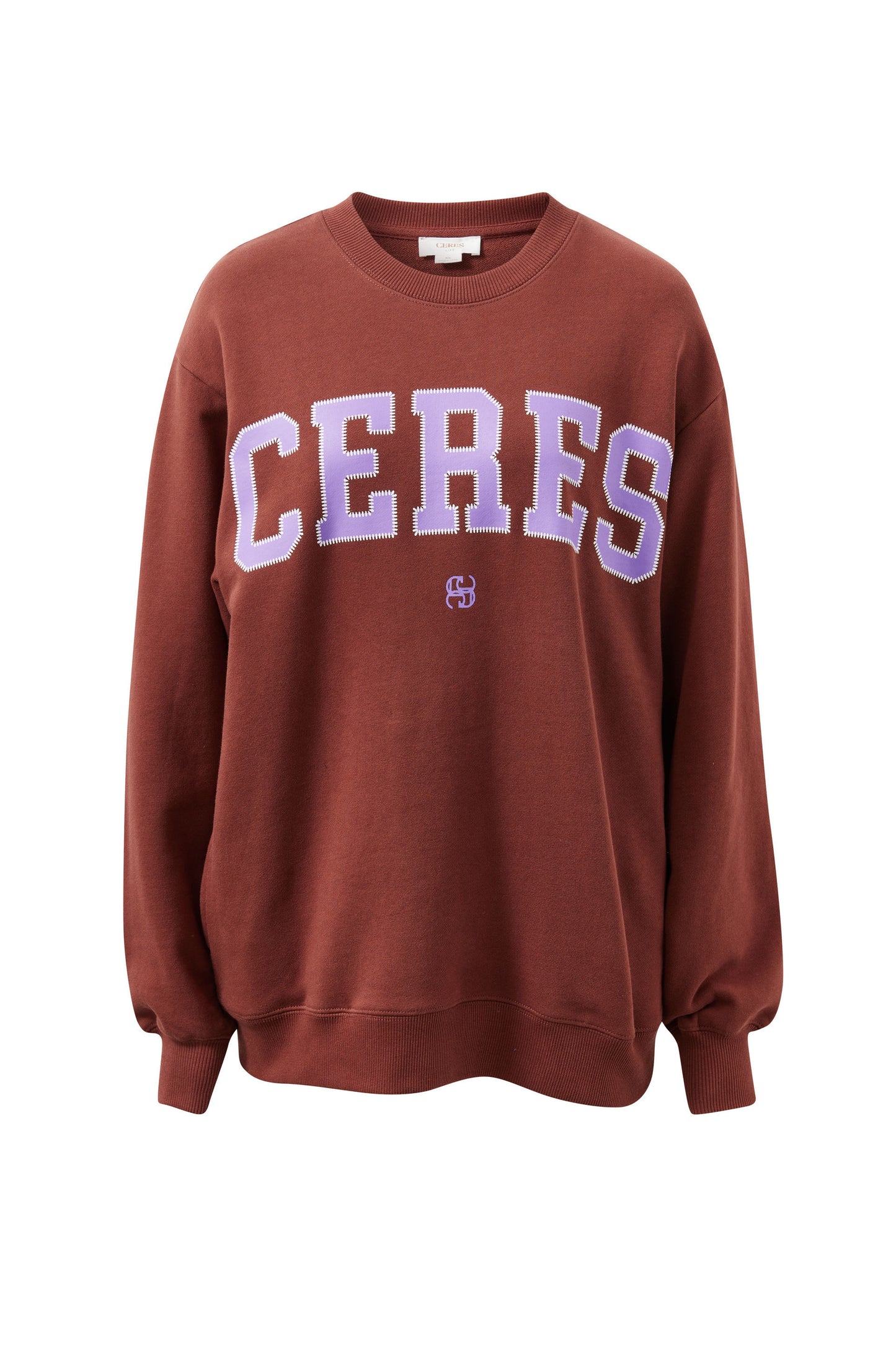 Isla Oversized Slouchy Crew | Burnt Toffee