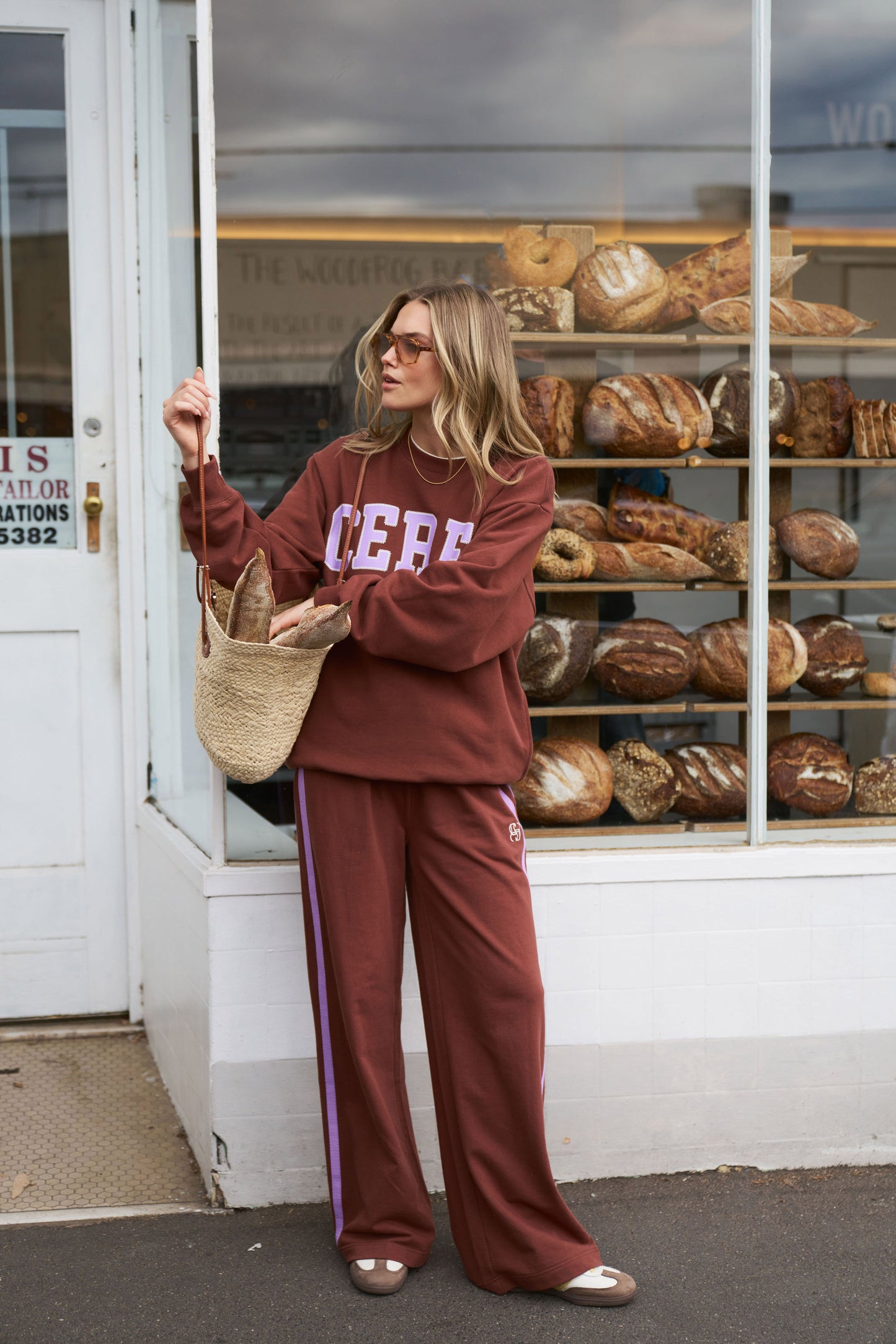 Isla Oversized Slouchy Crew | Burnt Toffee
