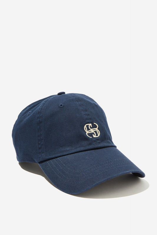Pip Everyday Cap | Navy/Ecru Stitch