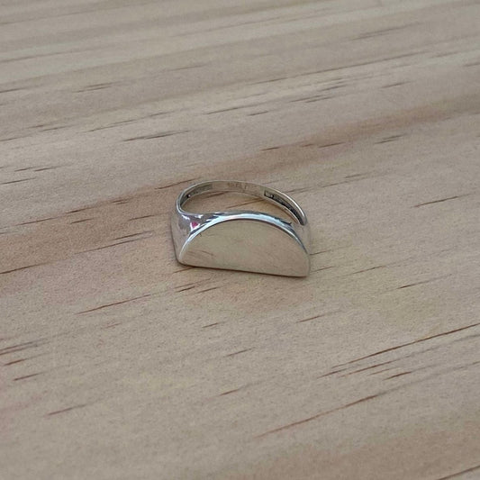 Sterling Silver Half Circle Ring