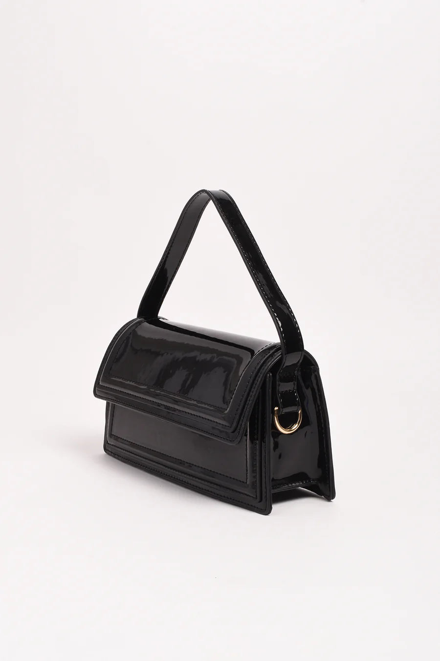 Ava High Shine Structured Small Bag