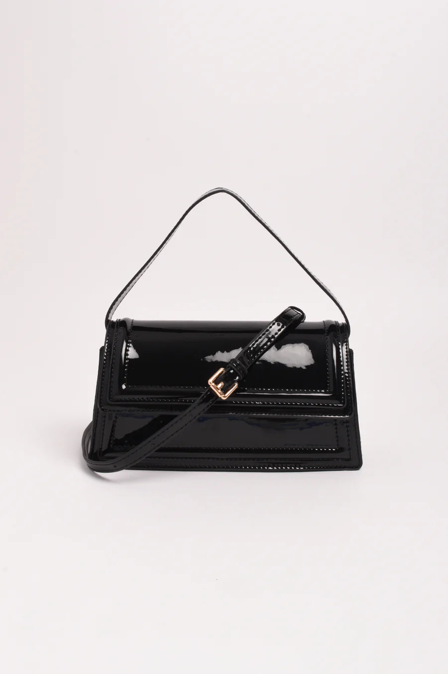Ava High Shine Structured Small Bag