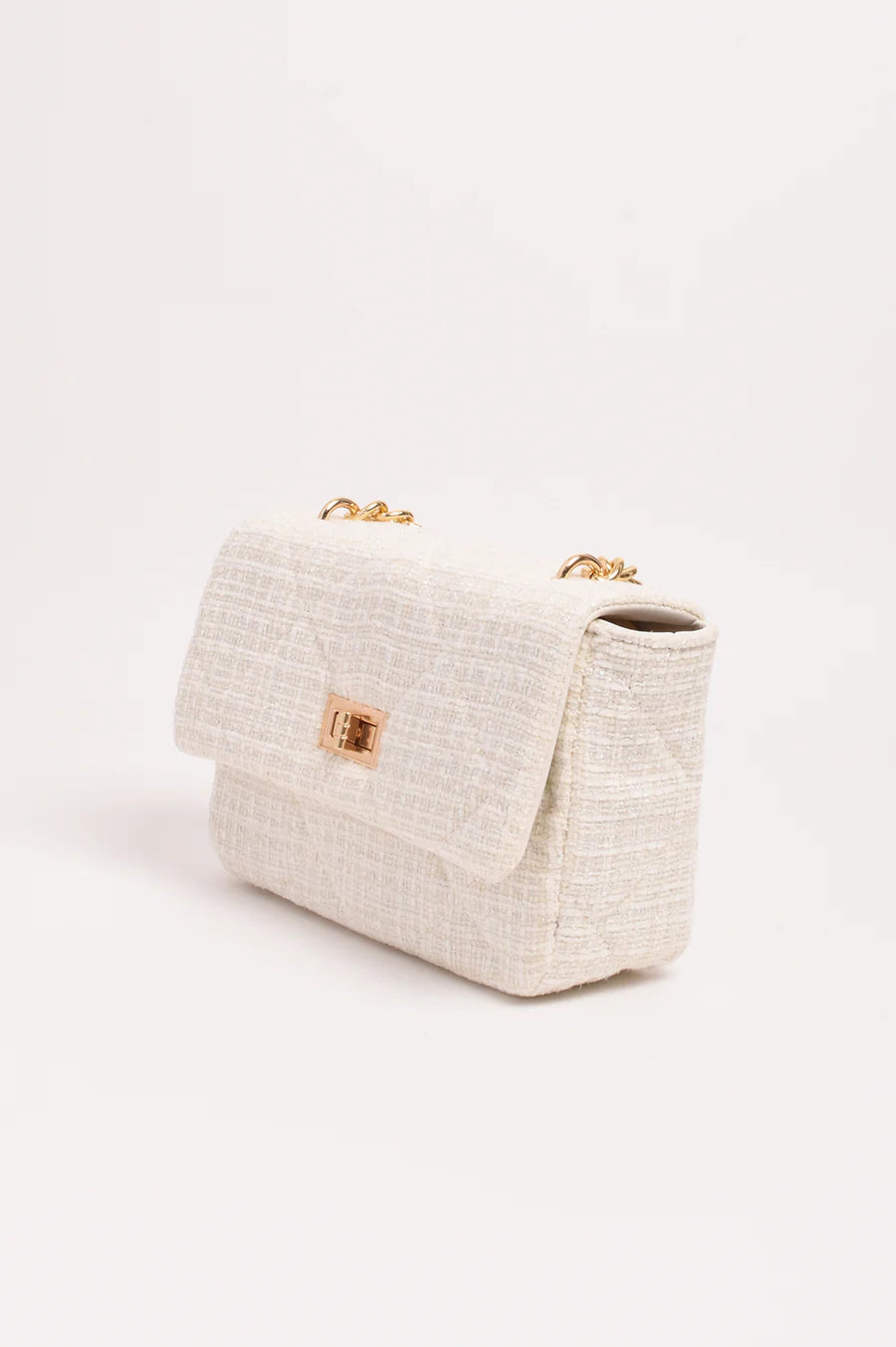 Esme Tweed Small Bag - Cream
