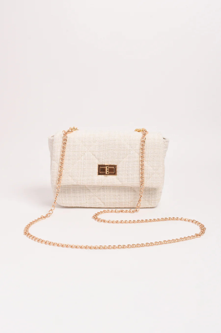 Esme Tweed Small Bag - Cream
