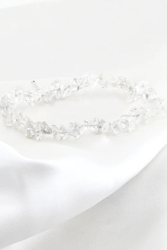 Clear Quartz Crystal Chips Bracelet | Botanical H2O