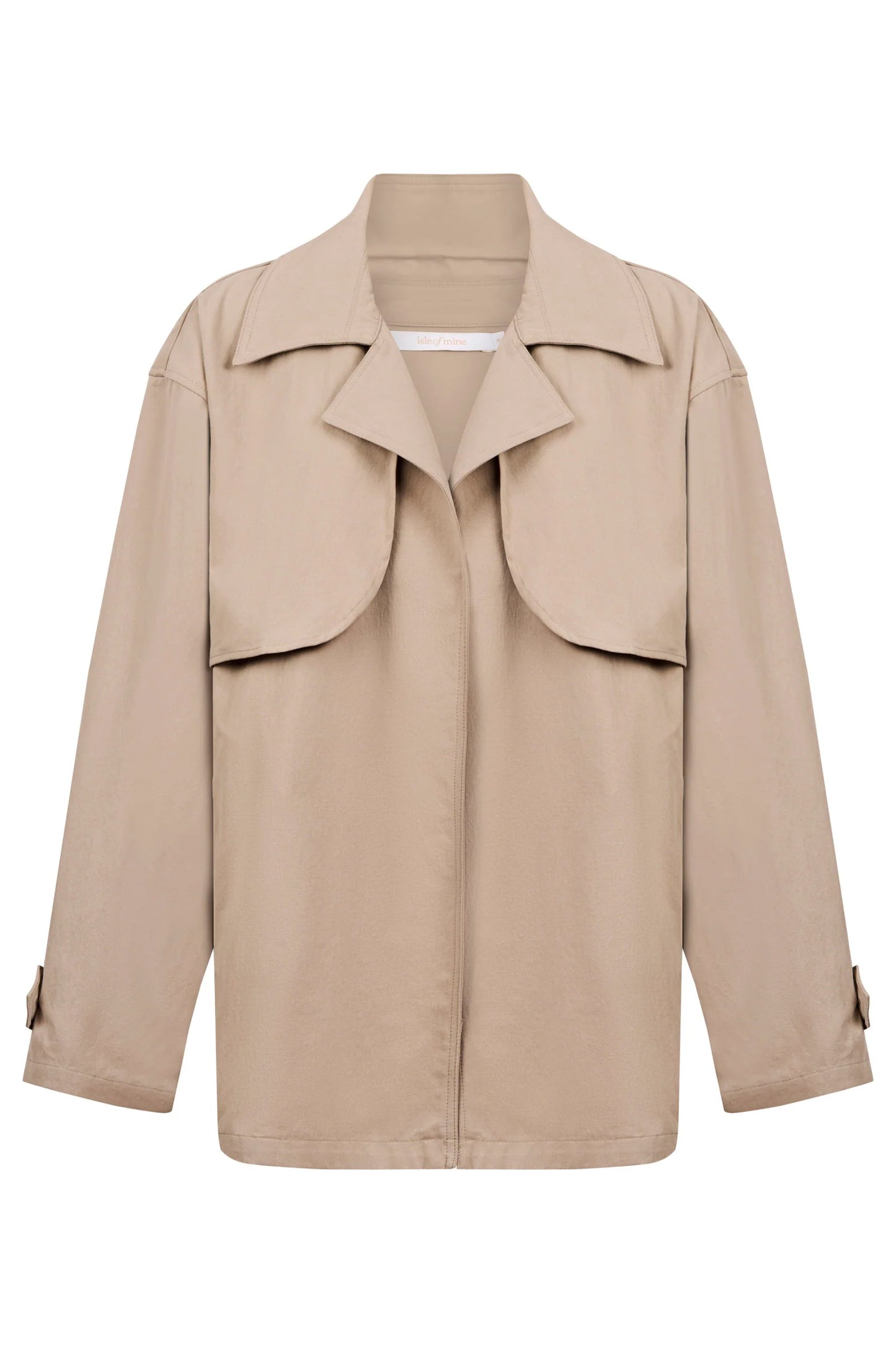Farida Cropped Trench | Stone