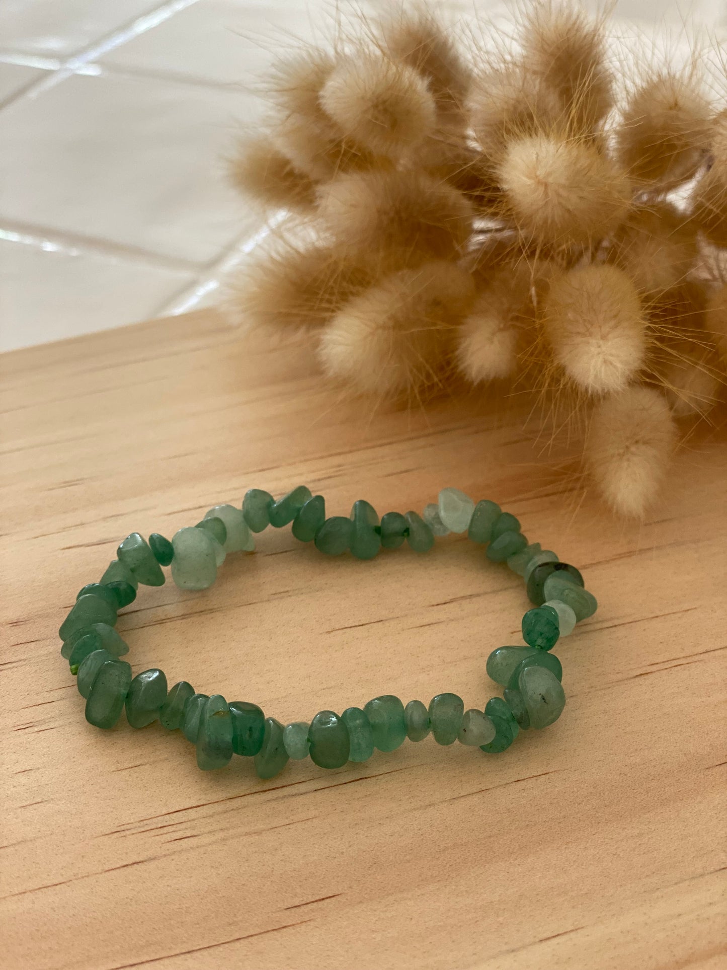 Green Adventurine Crystal Chip Bracelet | Botanical H2O