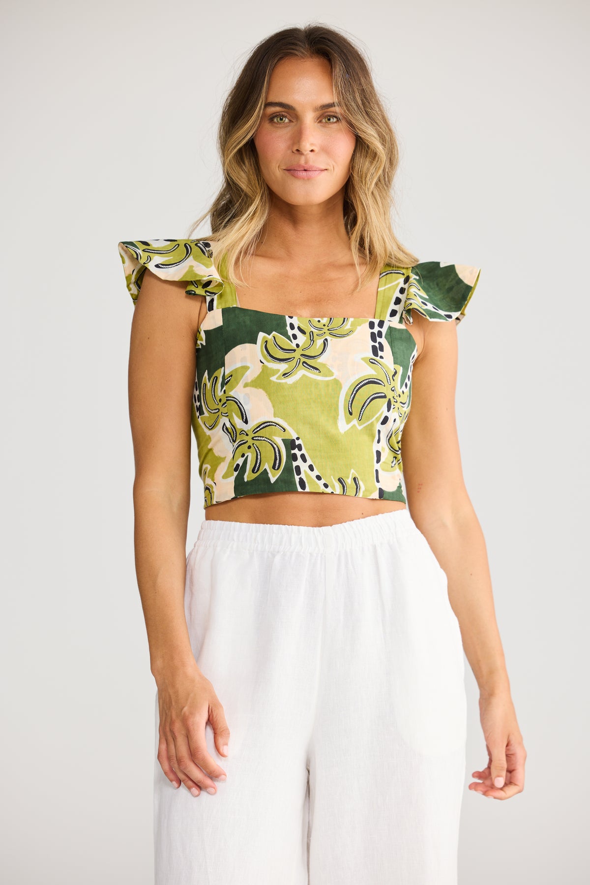 Zaria Top in Tropical Deco