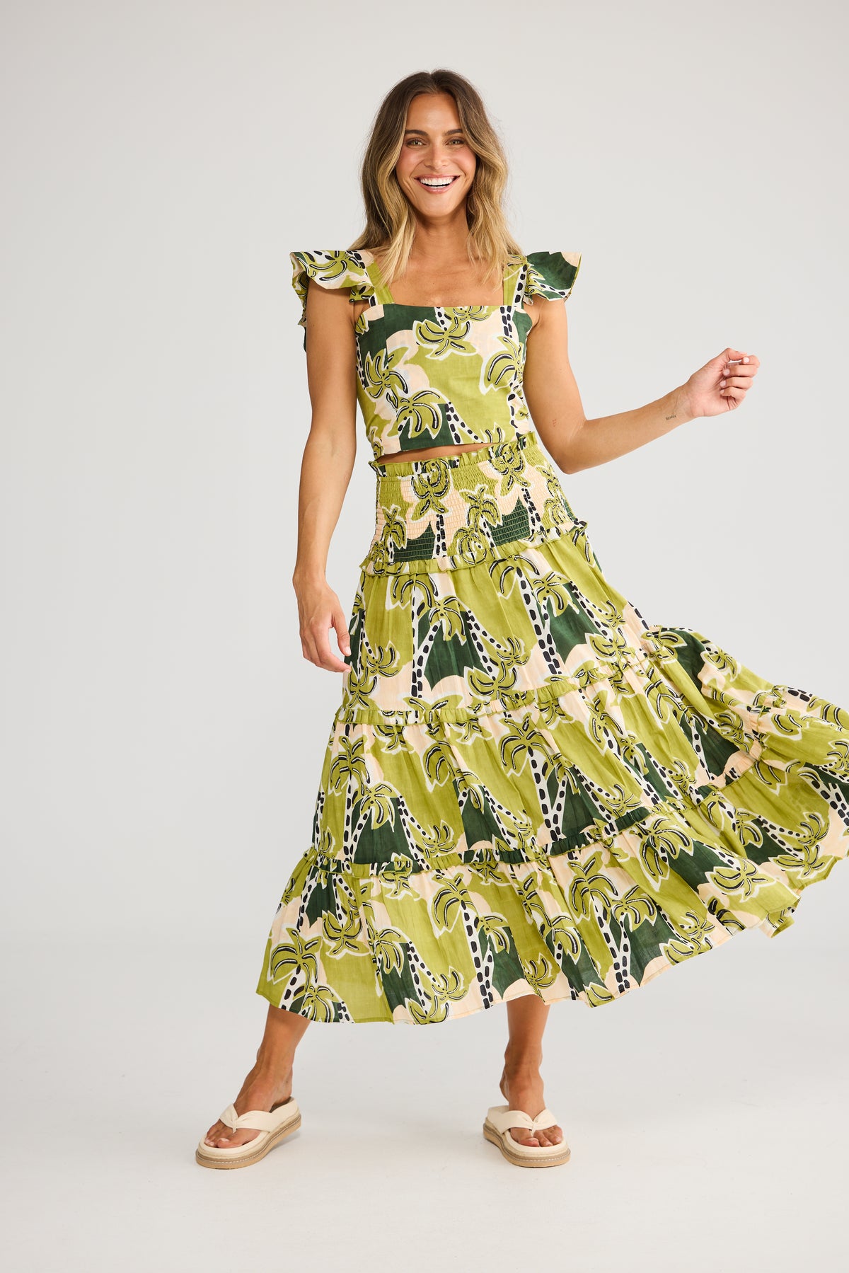 Zaria Top in Tropical Deco