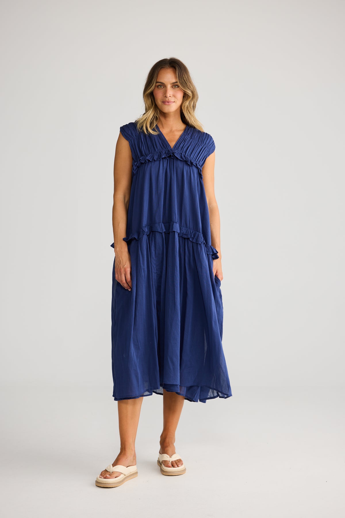 Behati Dress in Navy