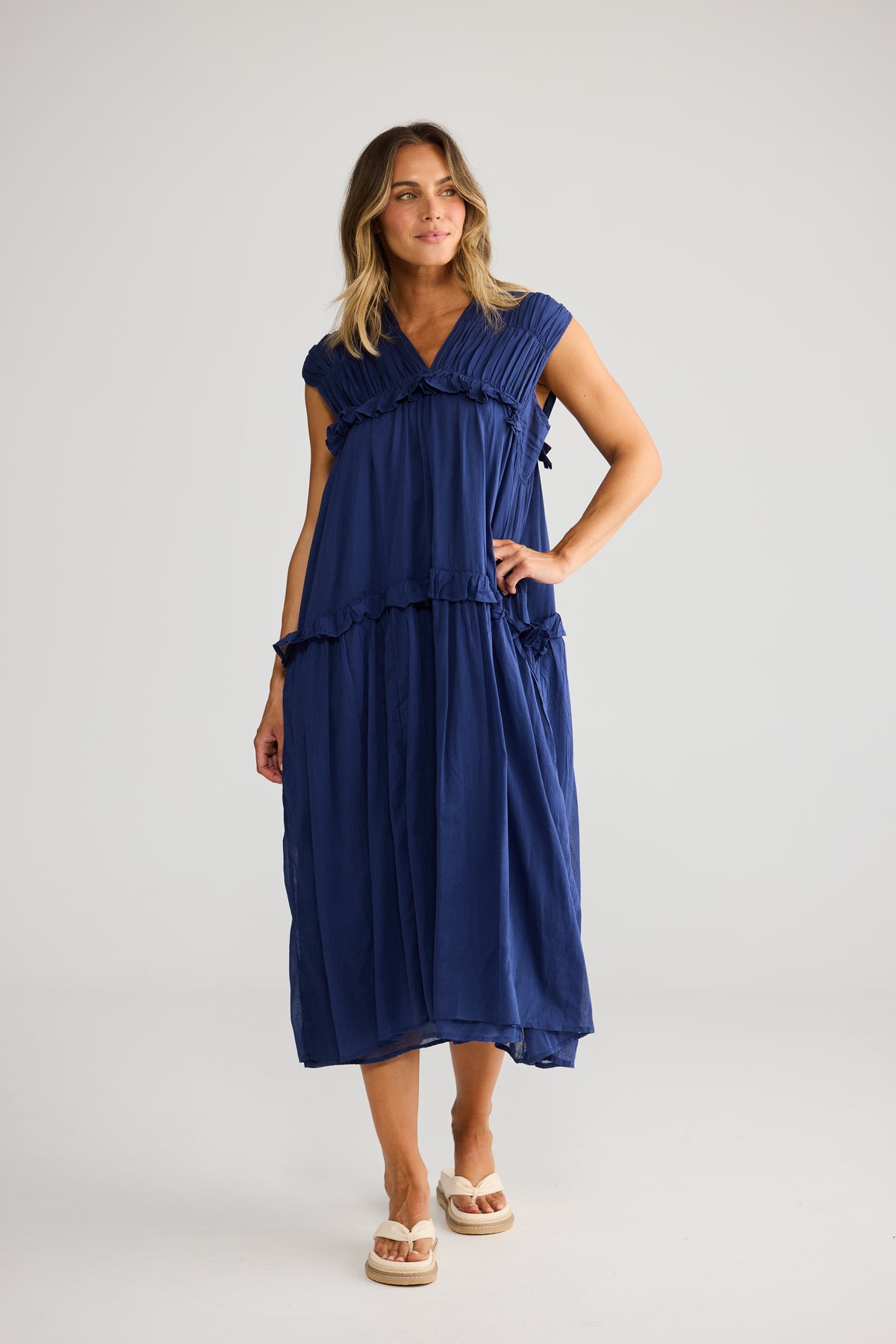 Behati Dress in Navy