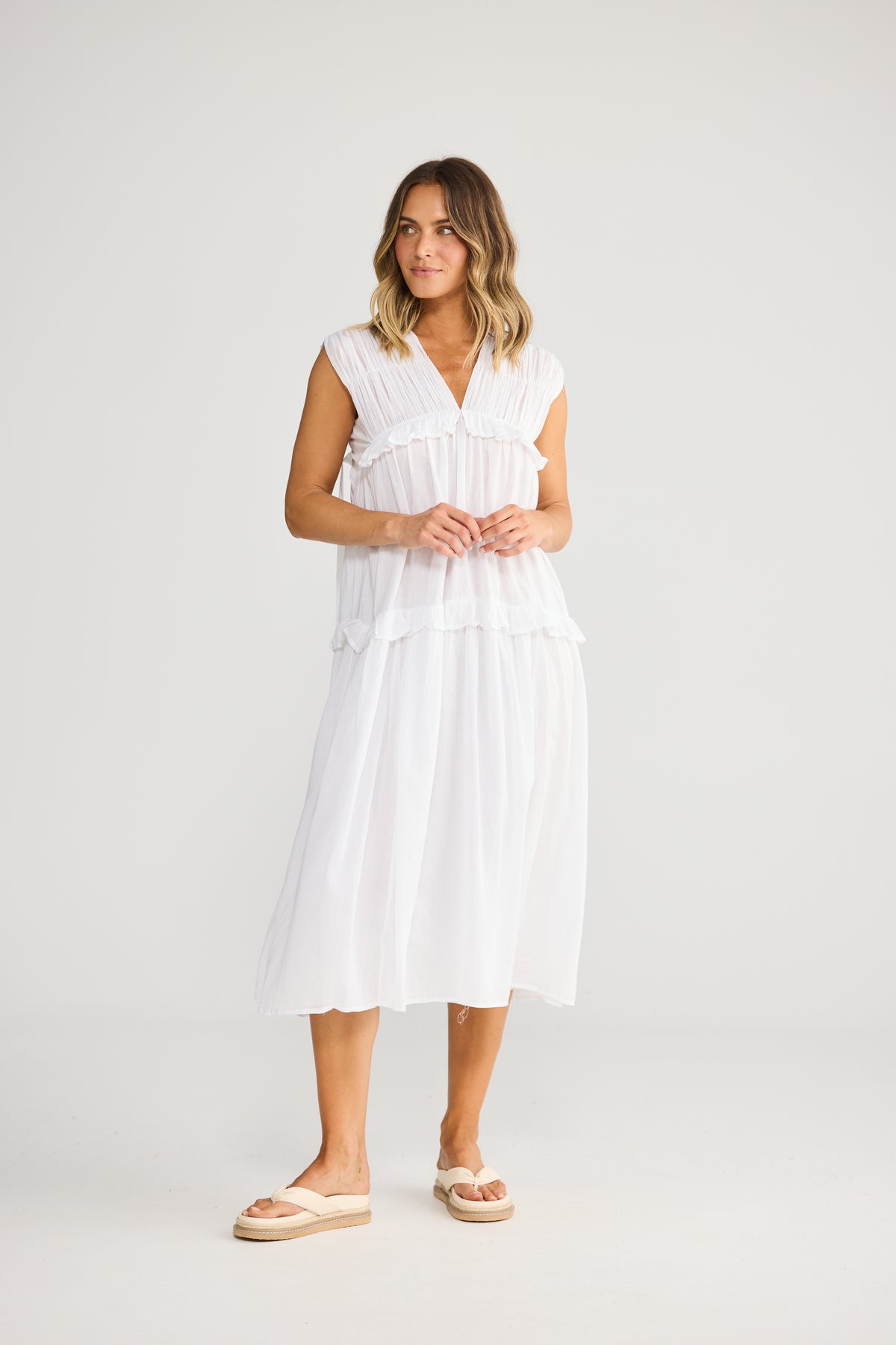 Behati Dress in White