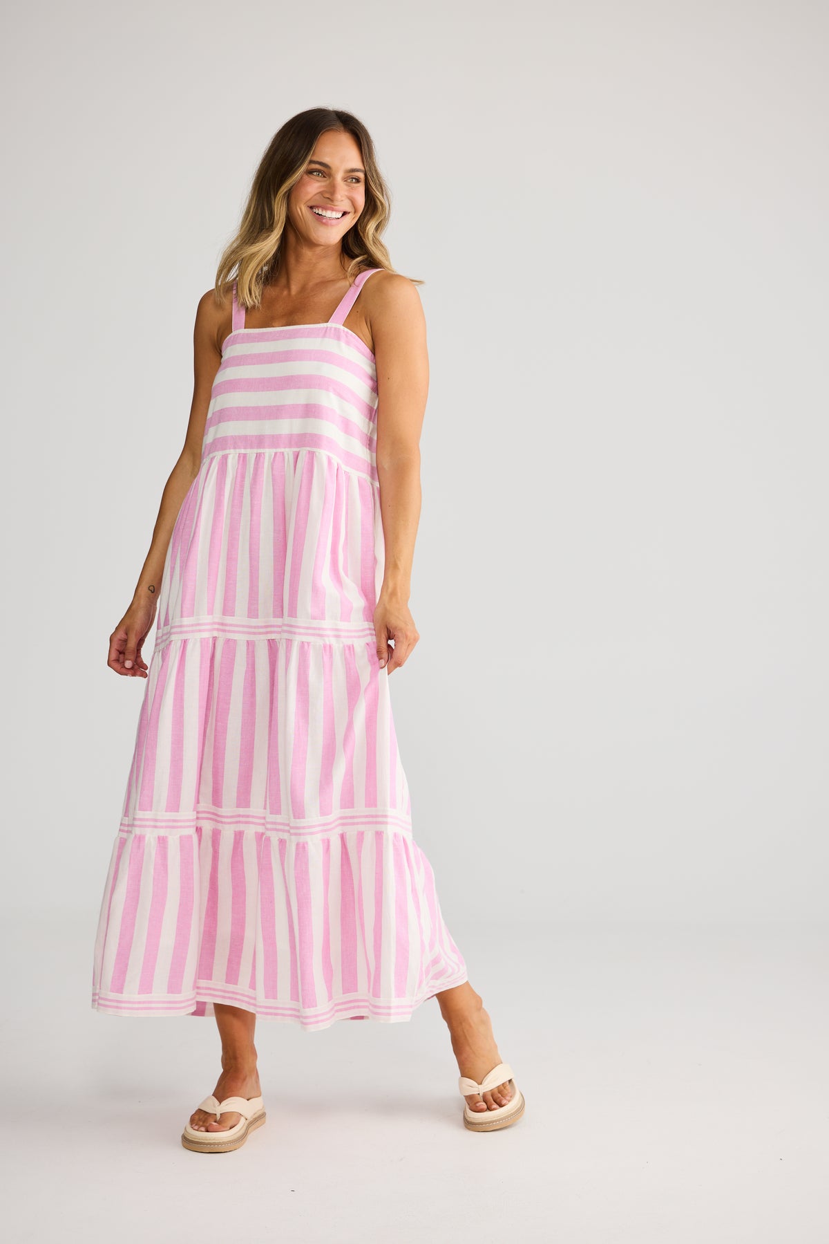 Canyon Maxi Dress in Candy Stripe
