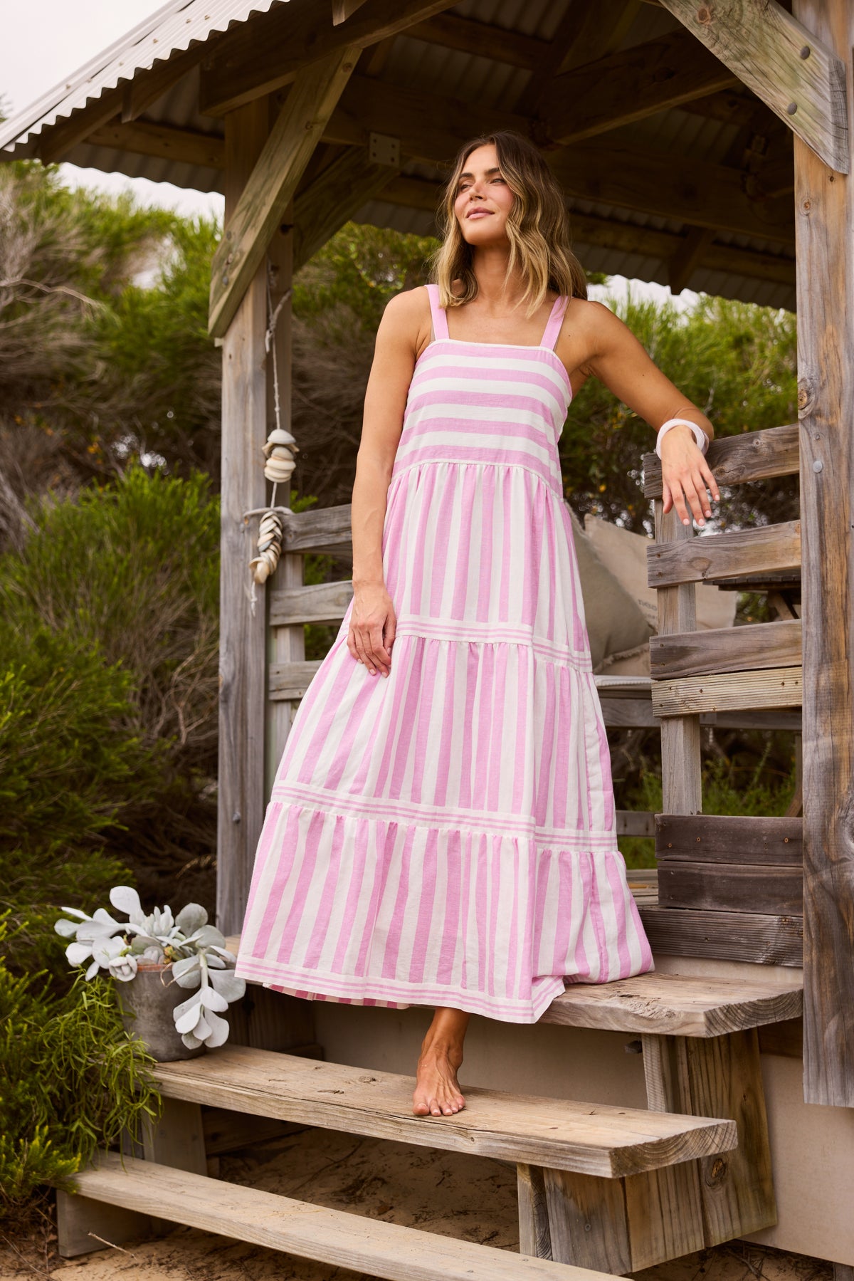 Canyon Maxi Dress in Candy Stripe