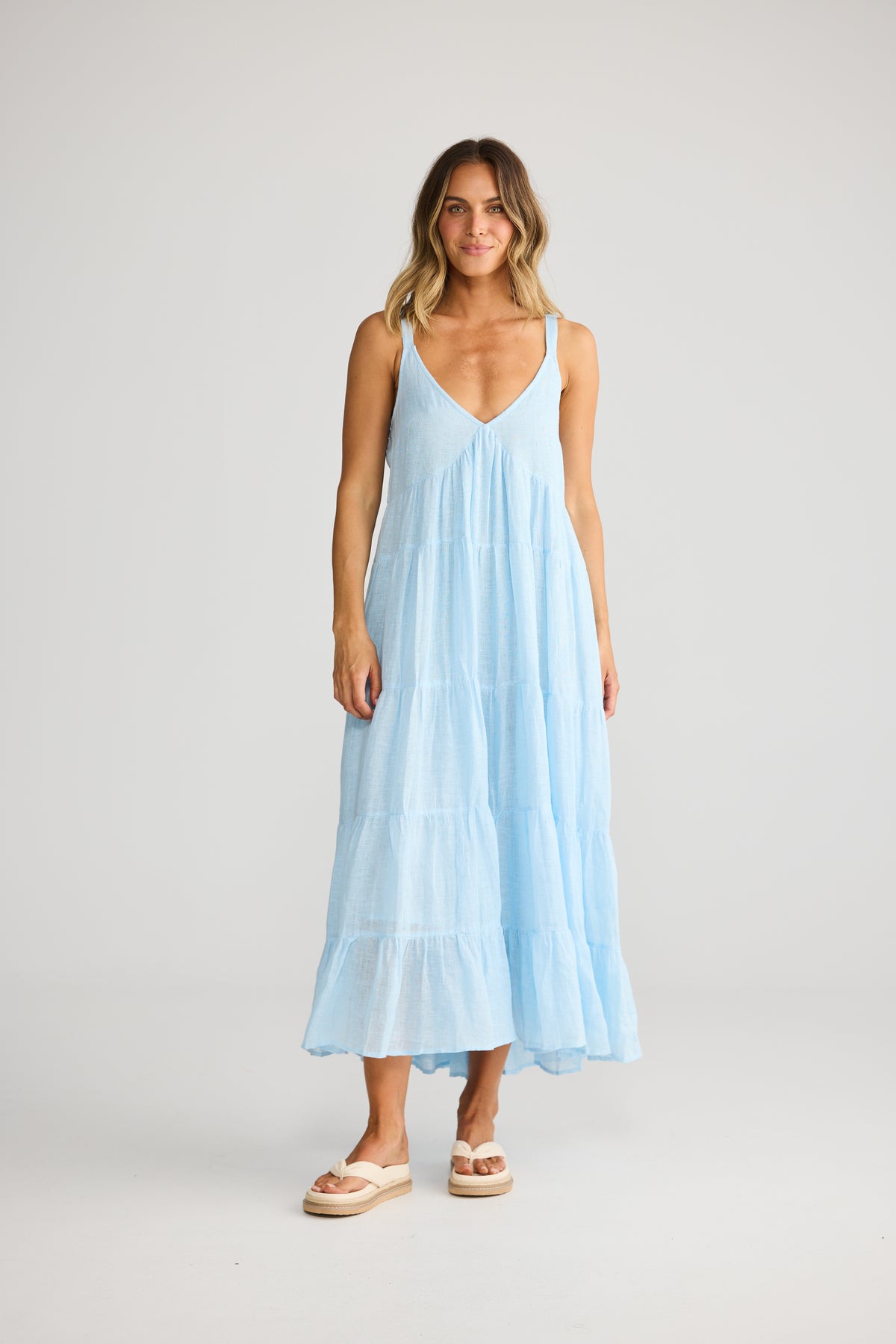 Evianna Dress in Light Blue