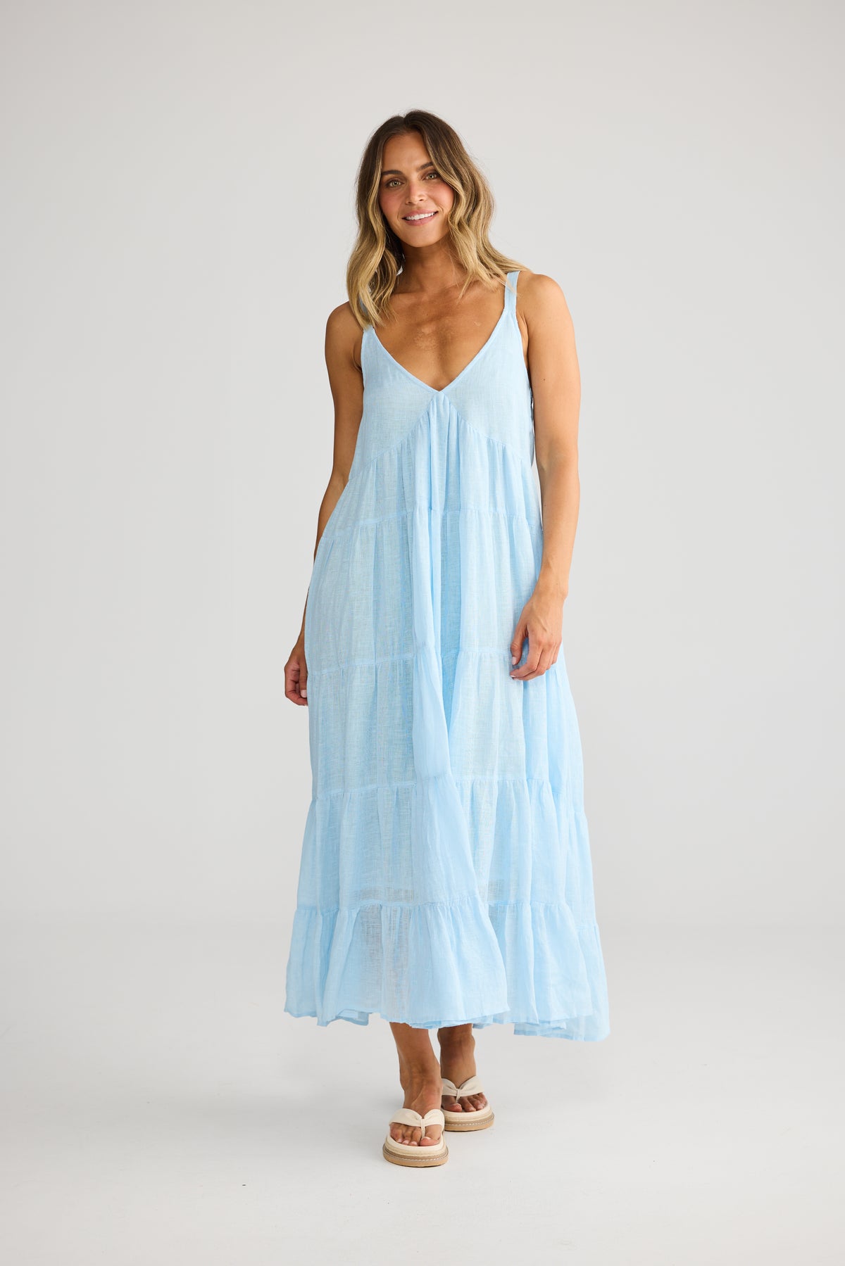 Evianna Dress in Light Blue