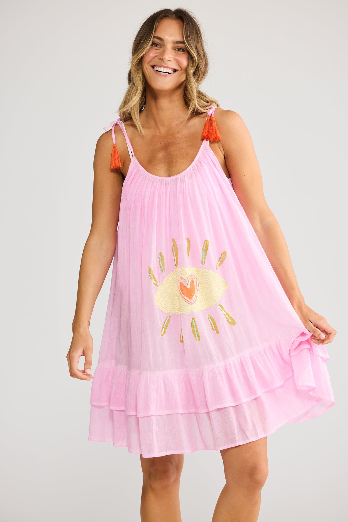 Keanu Mini Dress in Pink