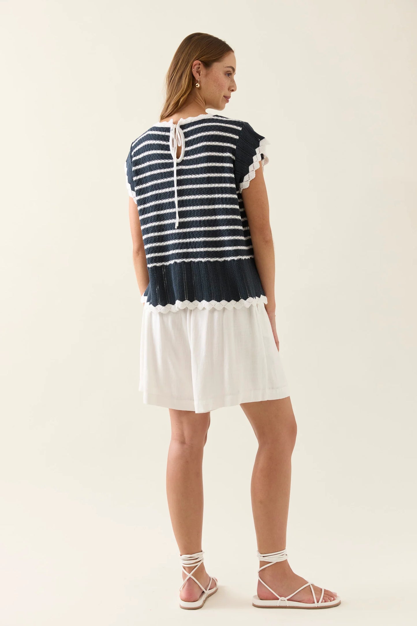 Ida Knit Top - Navy