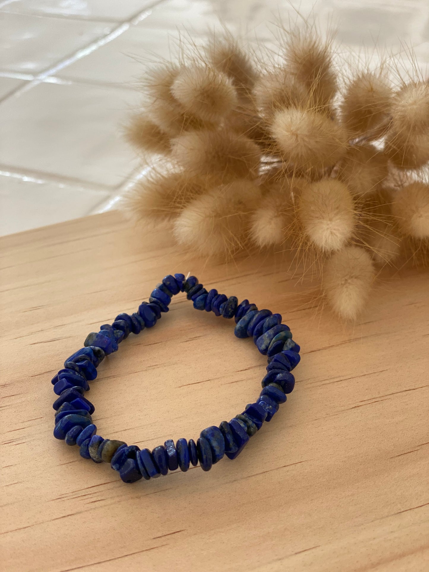 Lapis Lazuli Crystal Chip Bracelet | Botanical H2O