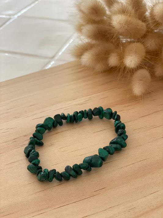 Malachite Crystal Chips Bracelet | Botanical H2O