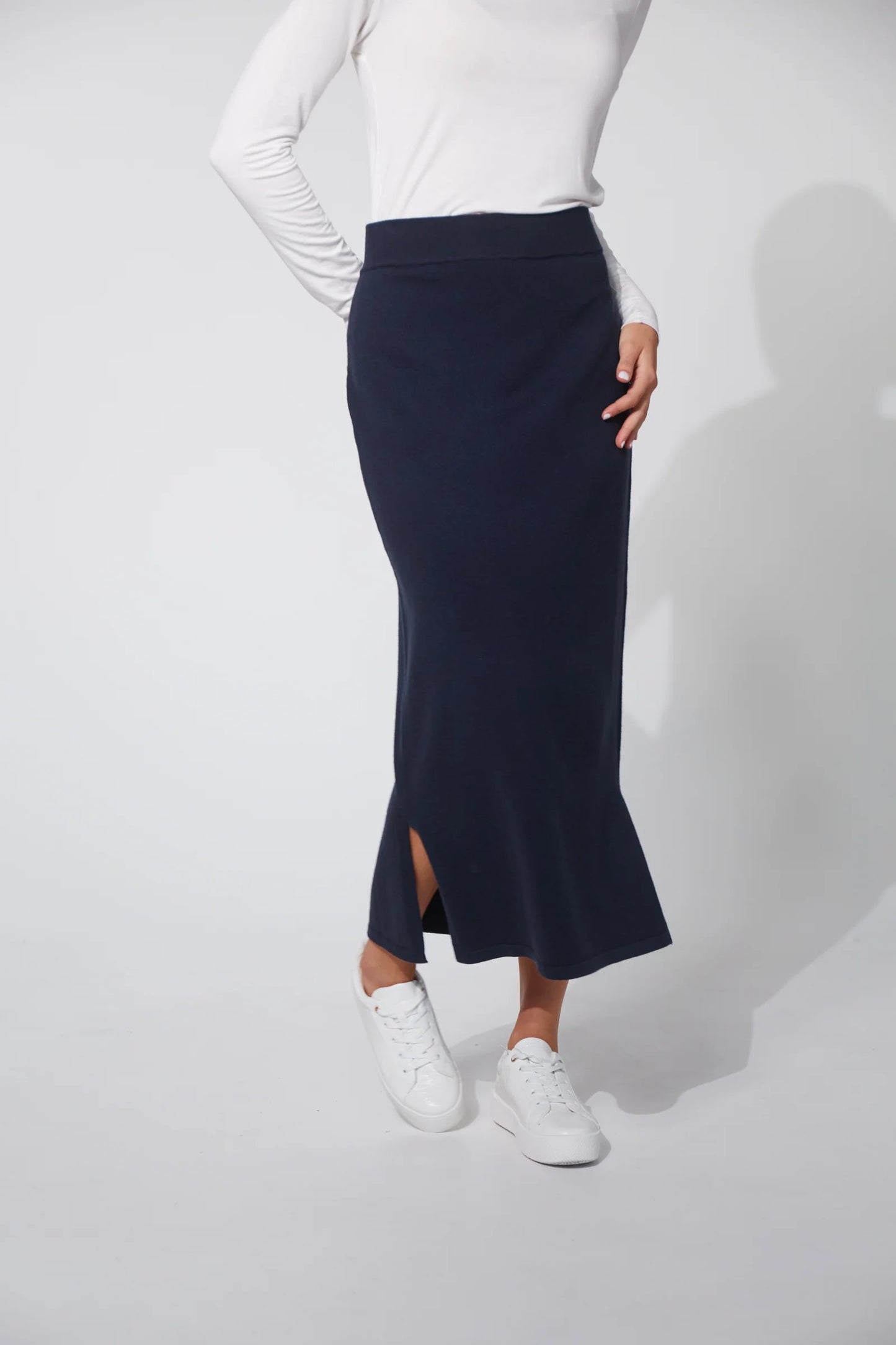 Nikolai Knit Skirt - Midnight Navy