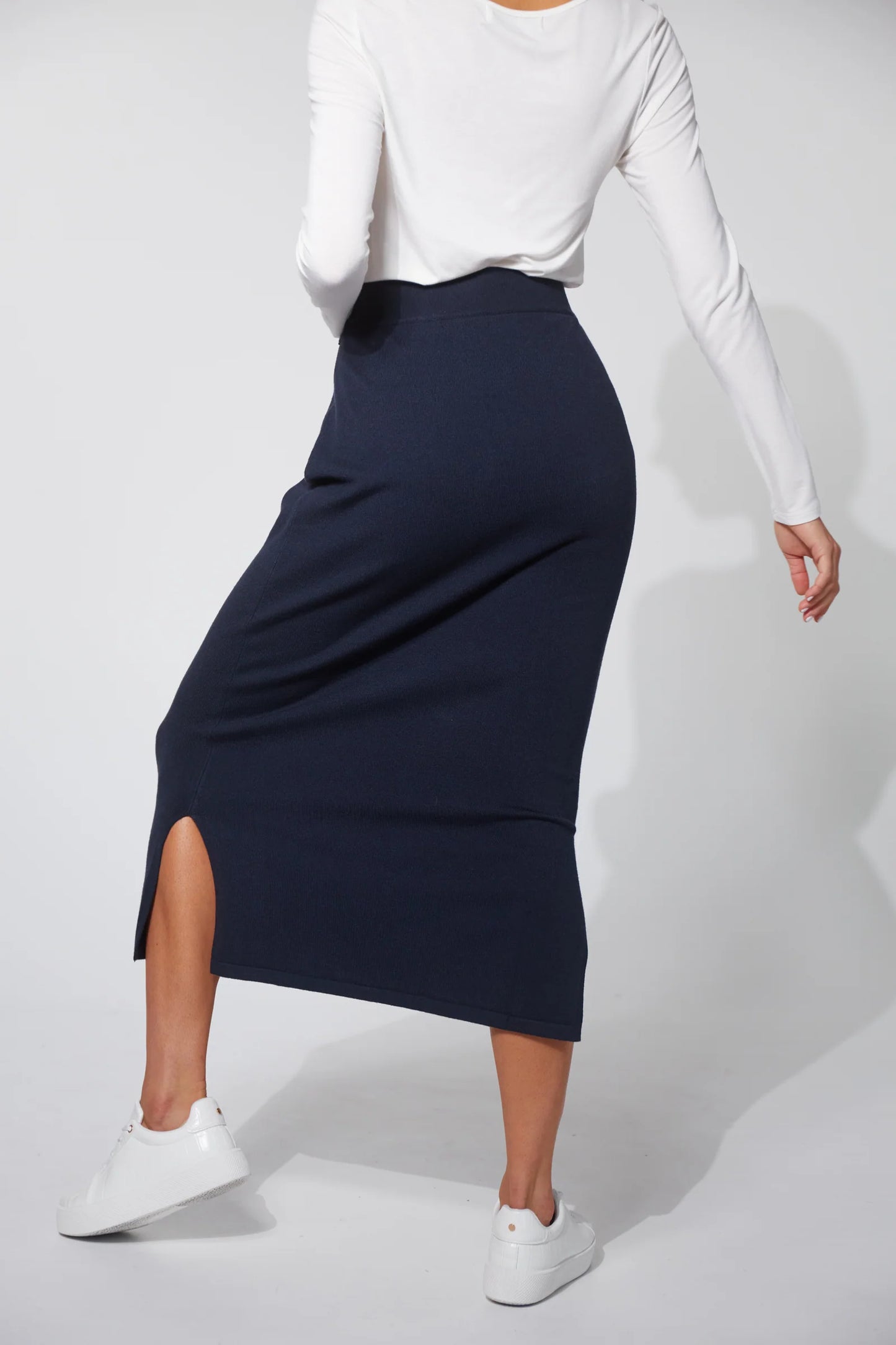 Nikolai Knit Skirt - Midnight Navy