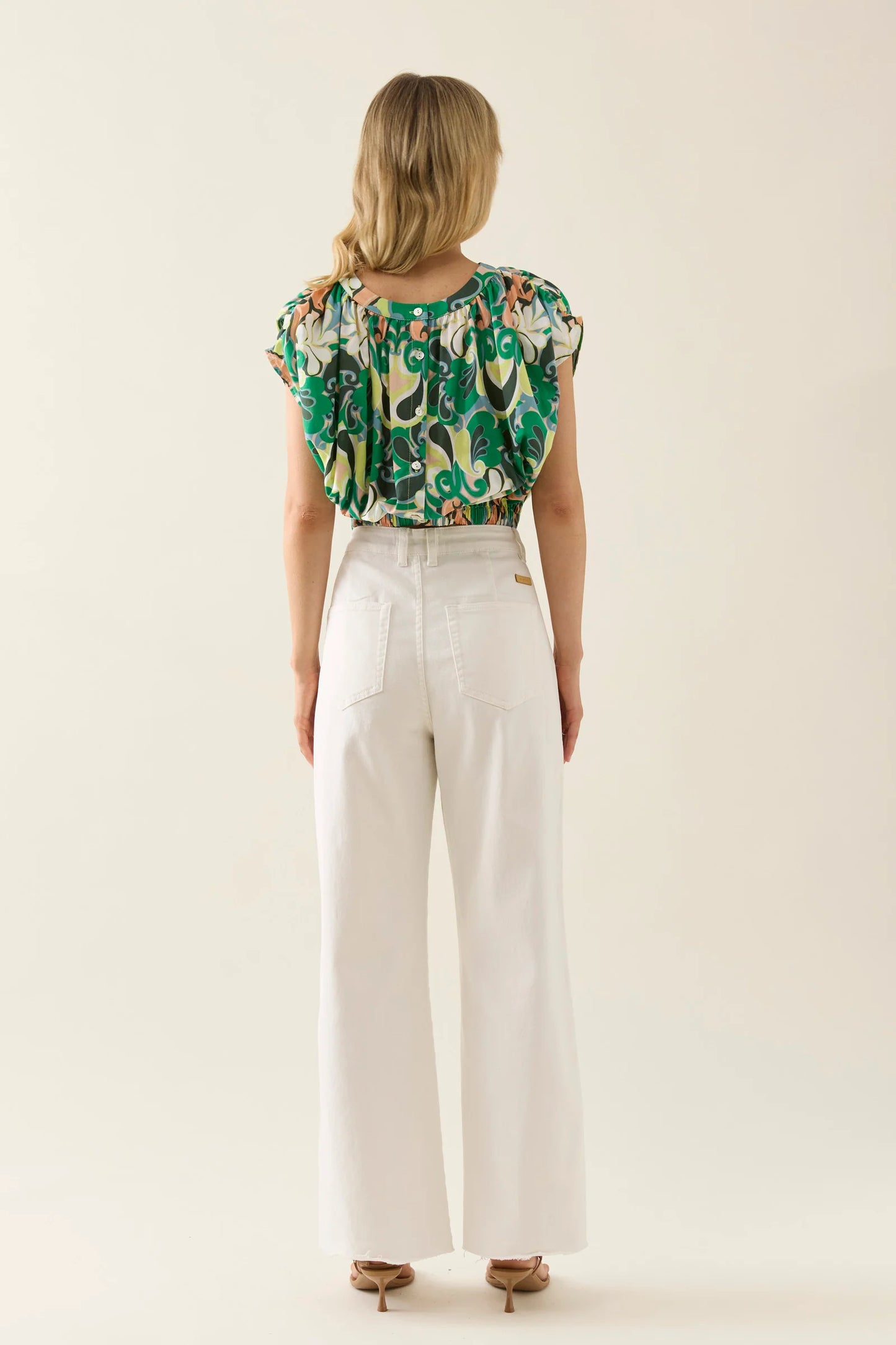 Aurora Reversible Crop - Paisley