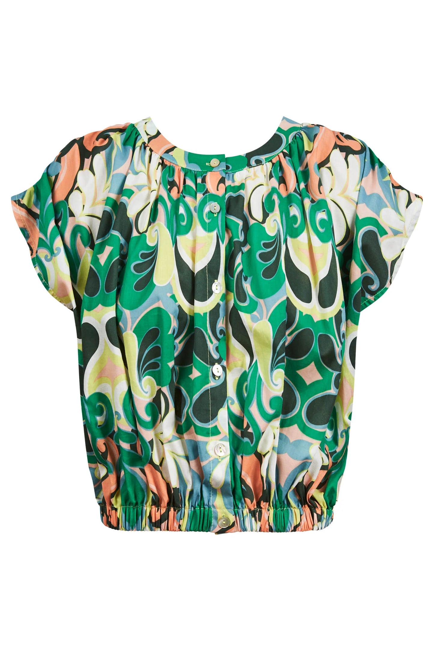 Aurora Reversible Crop - Paisley