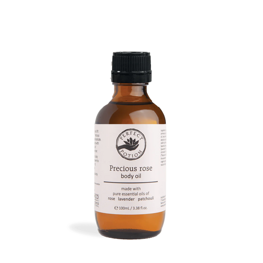 Rose petal body oil
