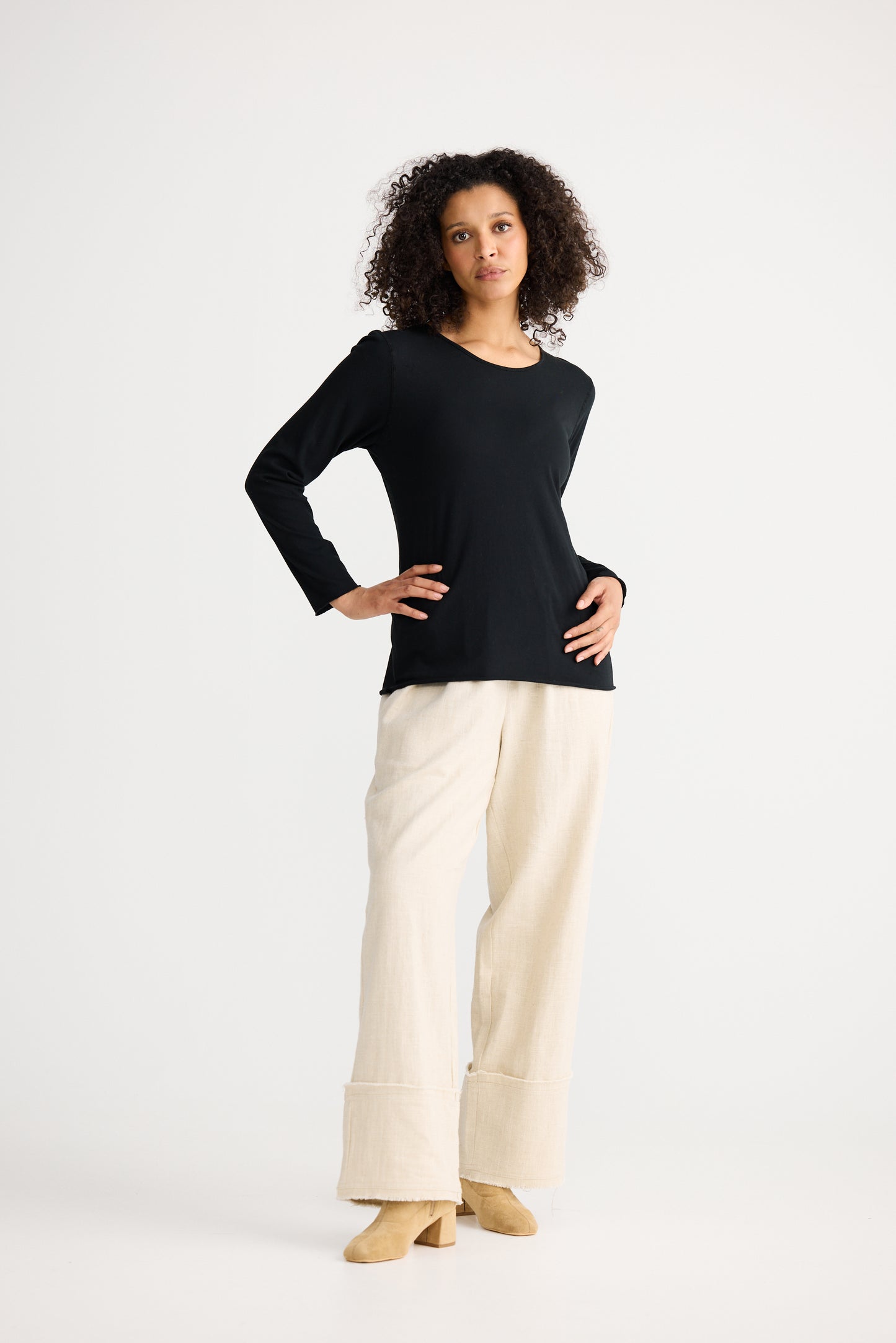 Kasai Long Sleeve Tee | Black