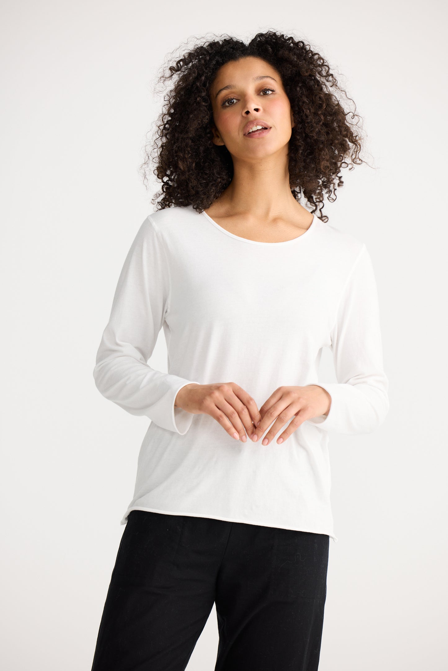 Kasai Long Sleeve Tee | Ivory