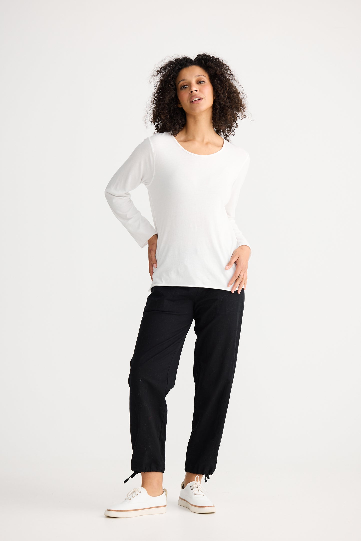 Kasai Long Sleeve Tee | Ivory