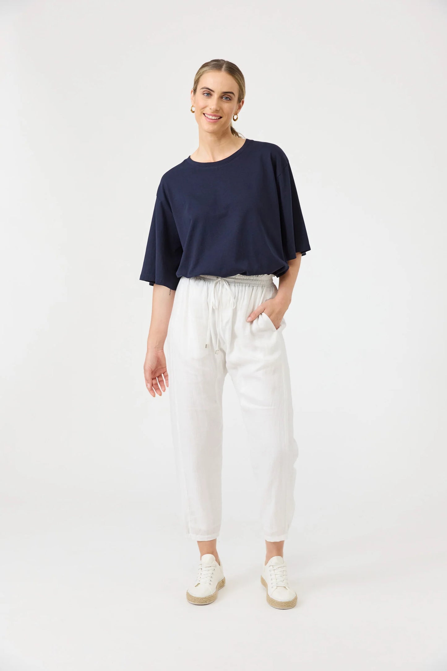 Relaxed Pant - Eb & Ive - Salt