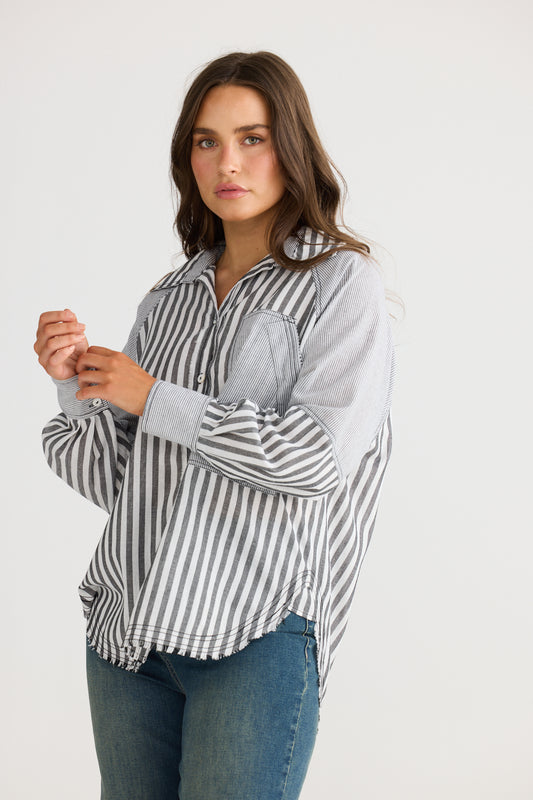 Yellowstone Shirt - Black Stripe