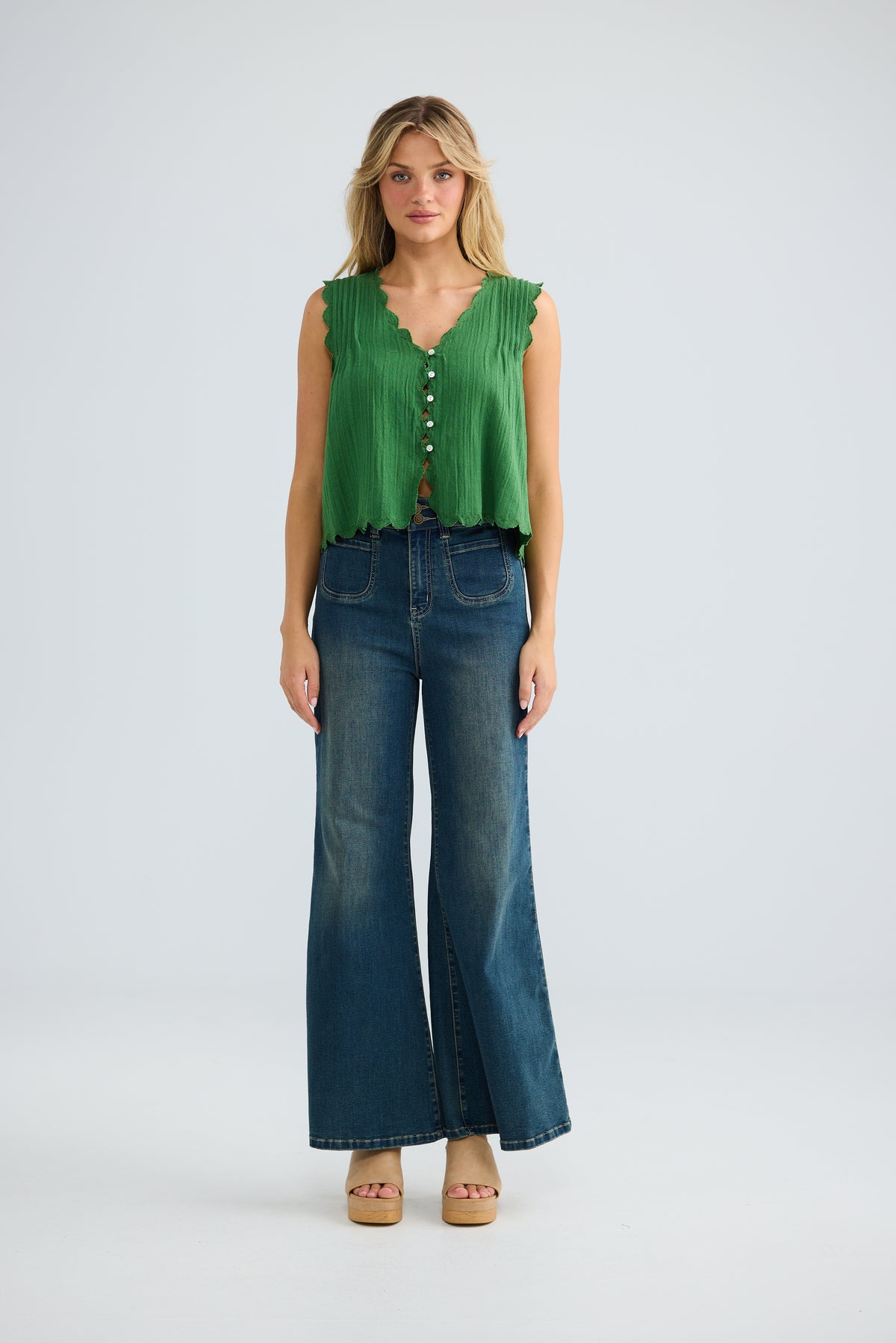 Narra Top in Olive